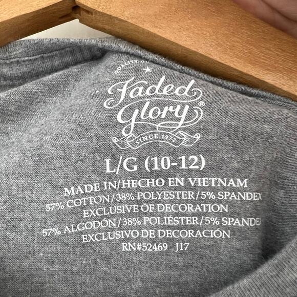 Faded Glory XS Gray I just Want A Hug Porcupine Baby Tee Shirt Long Sleeve - Picture 8 of 8